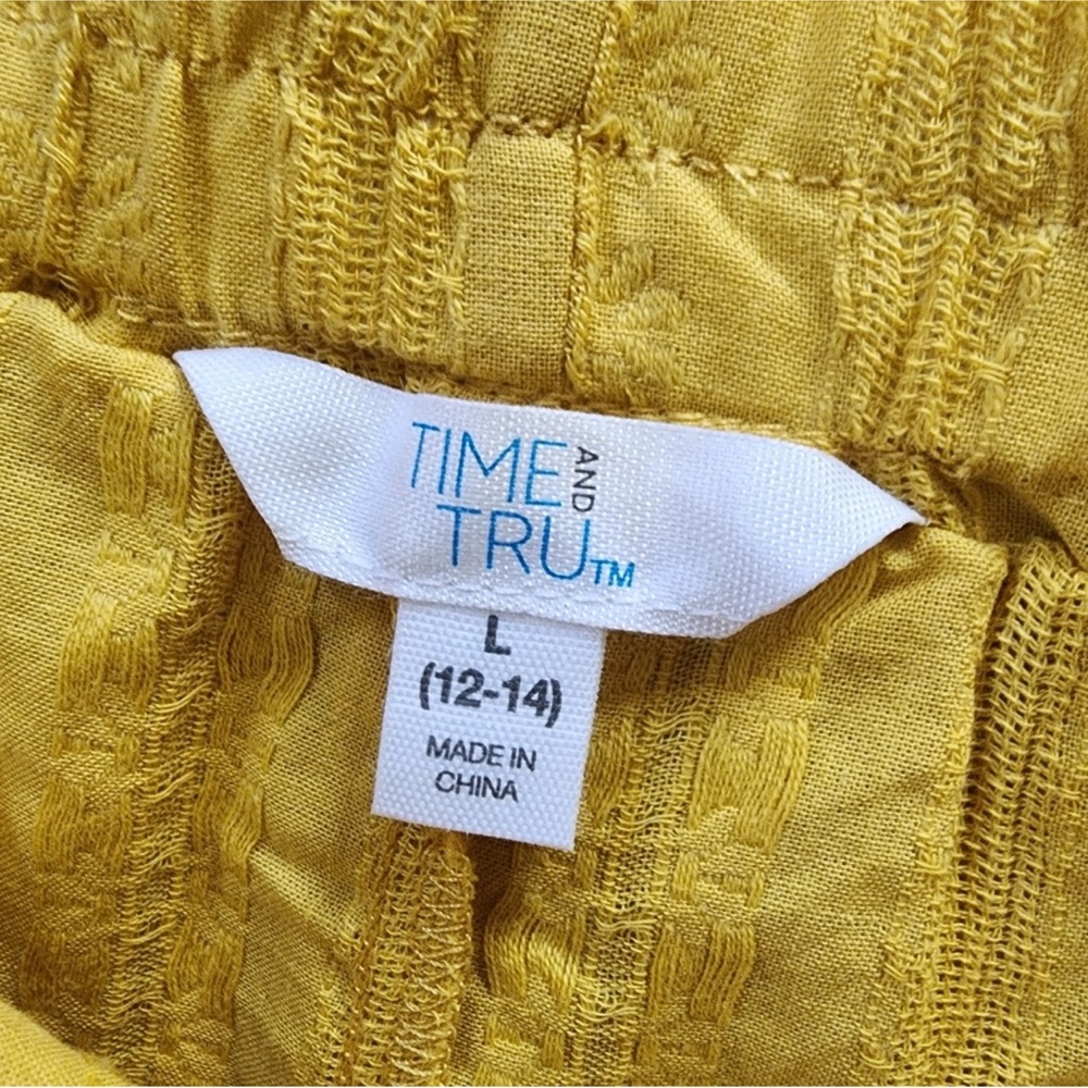 NWT: Time and Tru Yellow Mini Skirt Size Large 12-14 - Picture 3 of 6